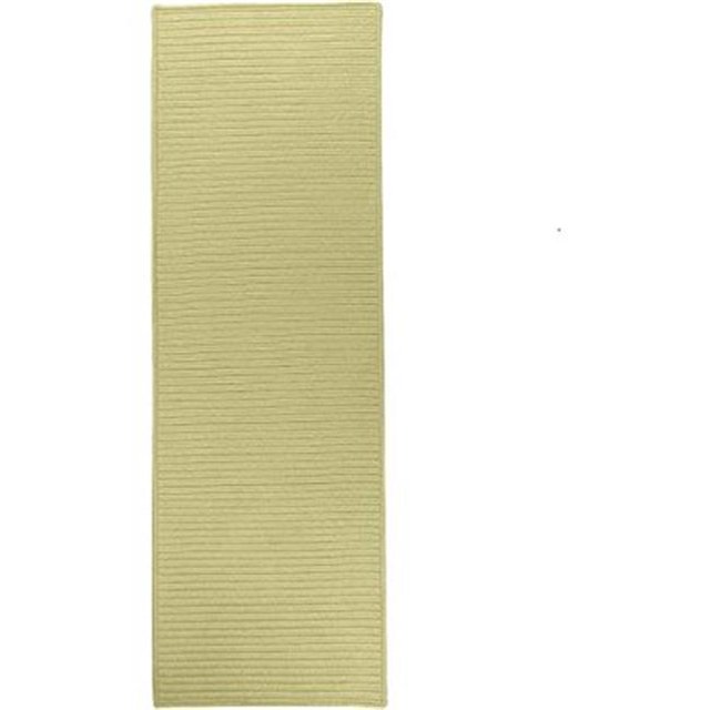 Colonial Mills Tapis RT66R028X072S 2 Pieds 4 Po x 6 Pieds Réversible Rectangle à Tresse Plate Coureur Germe Vert