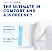 Prevail AIR Overnight Incontinence Briefs - Unisex Adult Incontinence Briefs with Tabs - Disposable Adult Diaper for Men & Women - Overnight Absorbency - Size 2, 72 Count (4 Packs of 18)