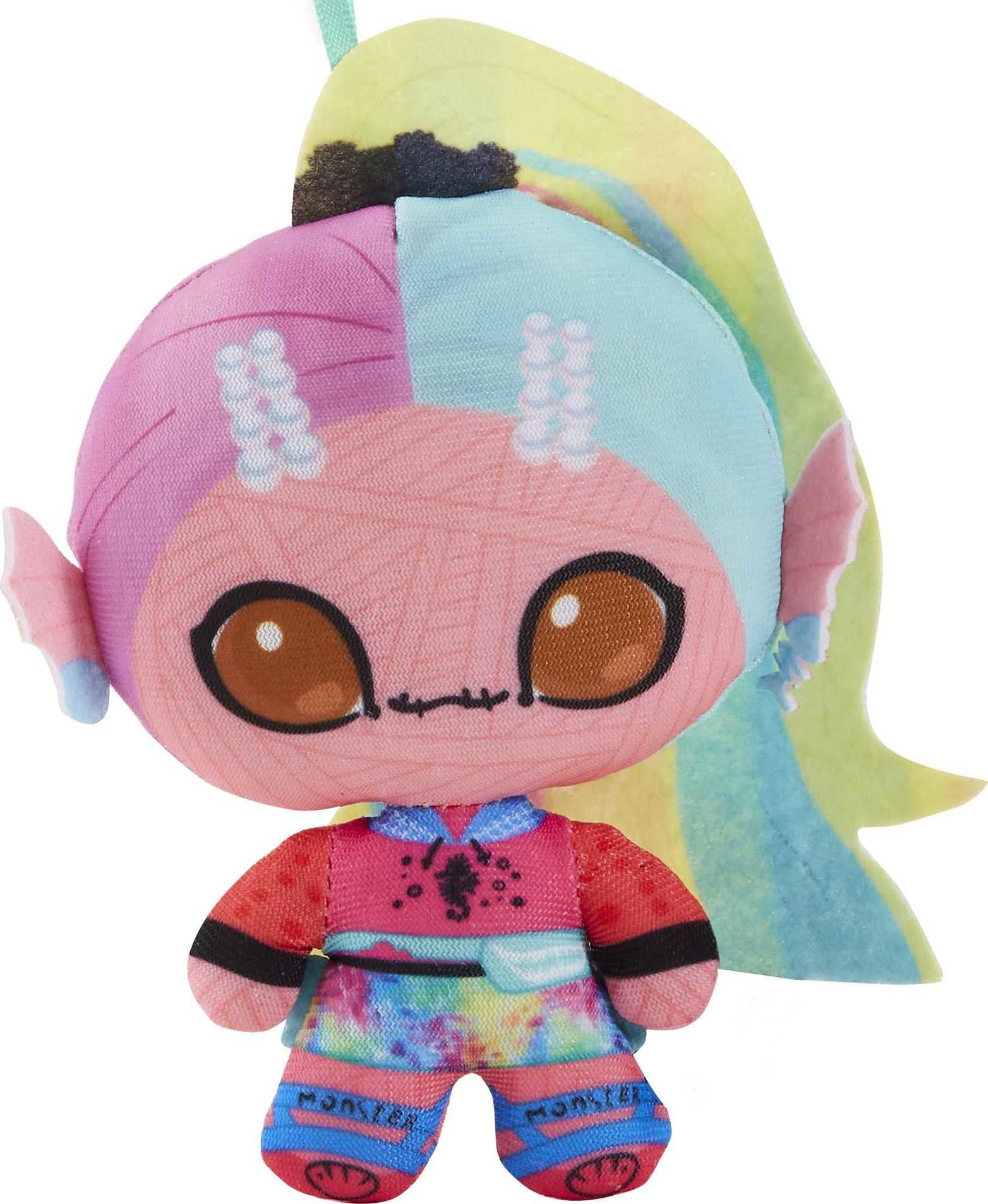 Monster High 4-Inch Mini Plush Lagoona Blue Doll with Attachable Ribbon