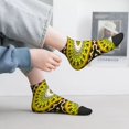 thumbnail image 4 of Salouo Yellow Mandala Pattern Unisex Middle Tube Socks,Middle-Finger Knee High Socks Over The Calf Tube Stocking Crew Stockings for Women and Men Tube Socks, 4 of 8