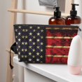 thumbnail image 7 of Us Flag Purse Organizer Handbags Totes Leather Zipper Printing Bag For Women Travel Toiletry Bag, 7 of 7