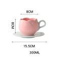 thumbnail image 3 of Taza de Cerámica Para Cafe En Forma de Tulipan Tulipans 300ml, 3 of 4