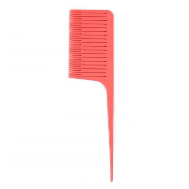 Minnieouse Peine para teñir, peines para resaltar la cola, herramientas de estilismo para el cabello de plástico, accesorios de barbería para Cuidado del cabello rojo