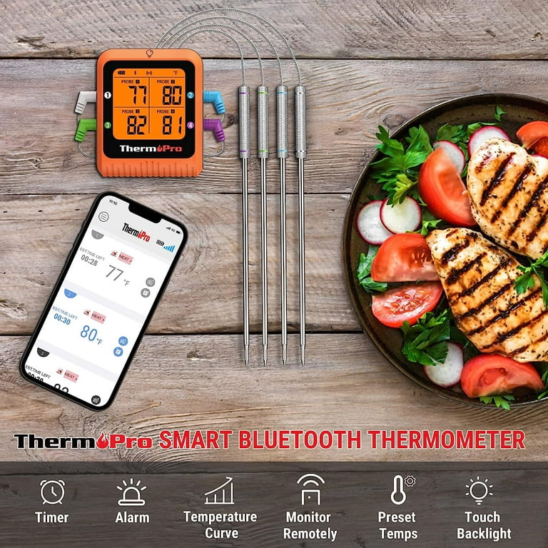 ThermoPro Truly Wireless Bluetooth Grill Thermometer Bundle 
