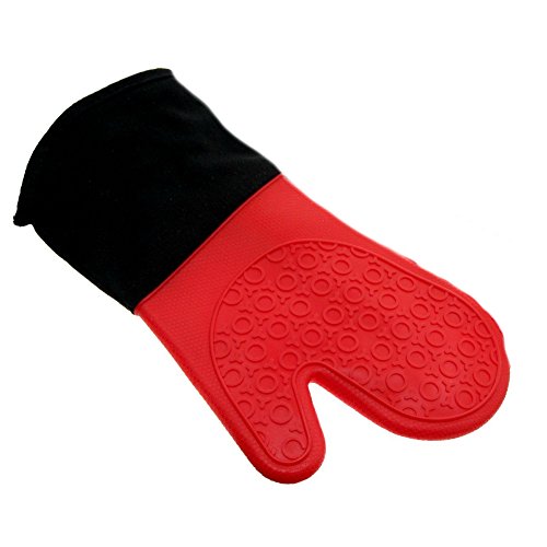 Magg Professional Long Heat Resistant Silicone Lined Grip Oven Mitts