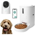 thumbnail image 3 of LINKSTYLE BRYN Automatic Cat Feeder with Camera, Smart WiFi Pet Feeder App Control, 2K Indoor Security Camera with Motion Tracking, Two-Way Audio Night Vision, Dog Cat Food Dispenser Bundle, 3 of 9