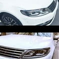 thumbnail image 4 of for B7 2010-2015 Car Headlight Eyelids Eyebrows ABS Headlight Lamp Sticker Cover Trim Accessories - Black, 4 of 8