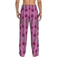 thumbnail image 3 of Goofa Tulips Flowers Printed Soft Pajama Pants for Men, Wide Leg Comfy Casual Lounge Yoga Pants-Large, 3 of 9
