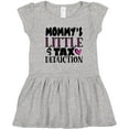 thumbnail image 3 of Inktastic Mommy's Little Tax Deduction Pink Hearts Girls Toddler Dress, 3 of 5