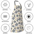thumbnail image 5 of Goofa Snake Printed Waterproof Apron 33" Chef Aprons for Men Heavy Duty Chemical Work Apron Adjustable Bib Apron, 5 of 9