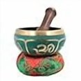 thumbnail image 3 of DharmaObjects Bol/coussin Chantant Tibétain Relaxant (Vert), 3 of 4