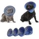 thumbnail image 1 of Collar isabelino de malla transpirable, azul, suave, cómodo, ajustable, cono de recuperación para mascotas de curación más rápida, 1 of 5