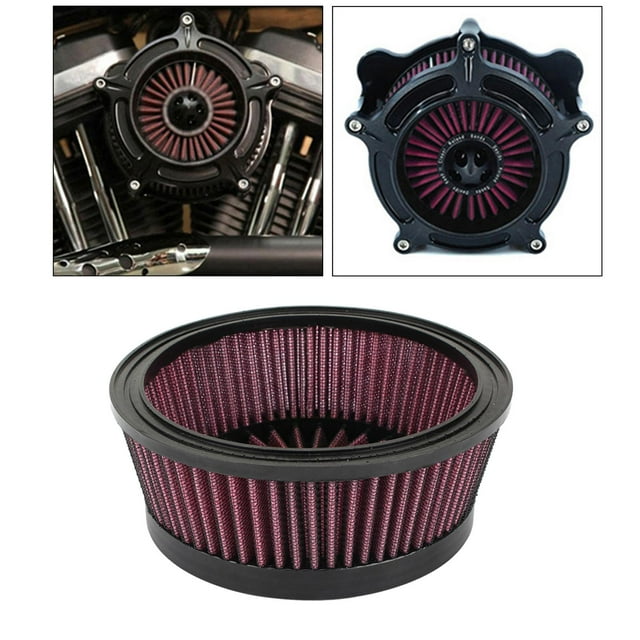 DYNWAVECA Motorcycle Filter Component Replace for / FXR 1993-2017 FXDLS 2016-2017 Touring 2008 1991-2019 - red
