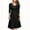 Black, variant on Babysbule Dresses For Women Stylish Solid Patchwork Skull Lace Splicing 3/4 Sleeve Vintage Party Dress Skirts