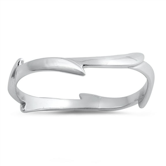 Sterling Silver Vine Band Ring Size 7