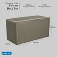 【Special offer! 20 discount】100 gallon resin Deck tank lockable