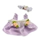 thumbnail image 4 of Ropa para muñecas en miniatura perfke elegante y bonita traje de flores violetas, 4 of 9