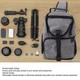 thumbnail image 3 of Mochila Para Cámara, Bolsa Impermeable De EVA Para Fotografía De Viaje Con Divisores Extraíbles, Acceso Con Doble Cremallera, Apertura Lateral Rápida Y Bolsillo Frontal En L,, 3 of 7
