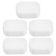 thumbnail image 1 of Contenedores de almacenamiento de arroz cocido, apilables y congelables para arroz integral y preparación de comidas, cajas pequeñas de almacenamiento de alimentos para una dieta saludable, 5 uds., 1 of 5