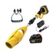thumbnail image 3 of Soplador de hojas inalámbrico con tubo, ergonómico, plegable, de mano, eléctrico, para granjas, césped, jardín y patio. Amarillo, 3 of 7