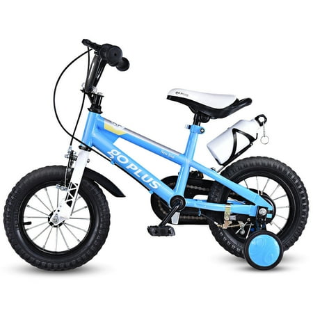 Goplus 12'' Freestyle Kids Bike Bicycle Children Boys & Girls w Training Wheels