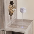 thumbnail image 3 of HOOBRO Hidden Double Litter Box Enclosure with Shelf, Greige and Black, 3 of 11
