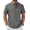Dark Gray, variant on Men's Henley Short Sleeve Shirt Beach Linen Summer Casual Hippie T Shirts