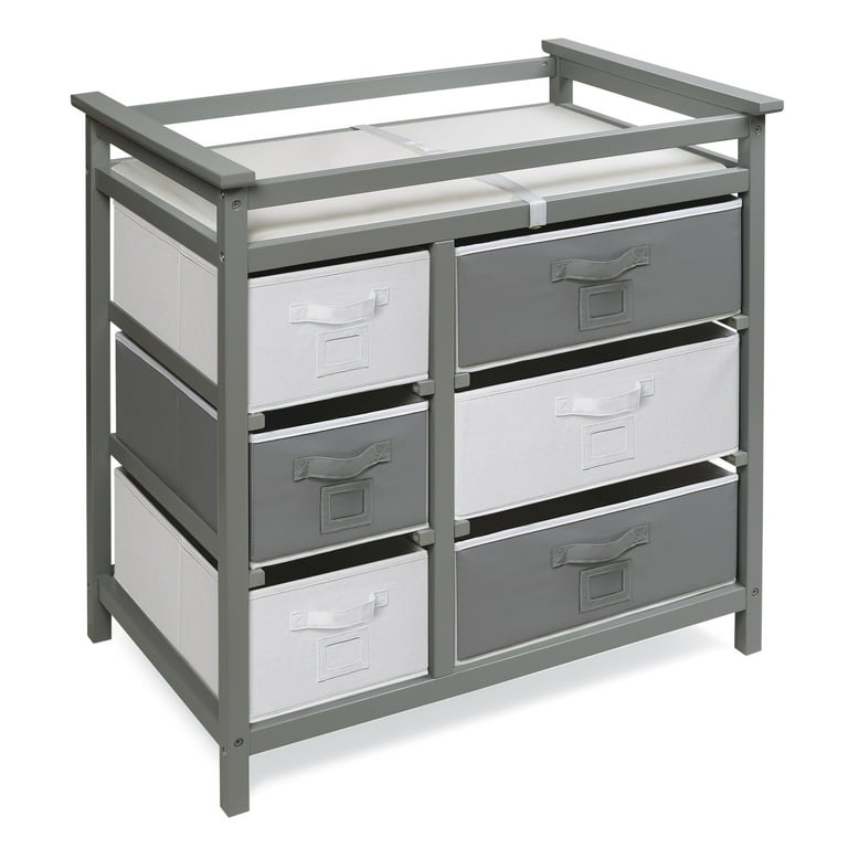Badger basket modern baby changing table with 2025 six baskets