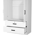 thumbnail image 6 of Woodpeckers Furniture and Mattress Mirrored 2 Door Wardrobe & 2 Drawers, 6 of 6