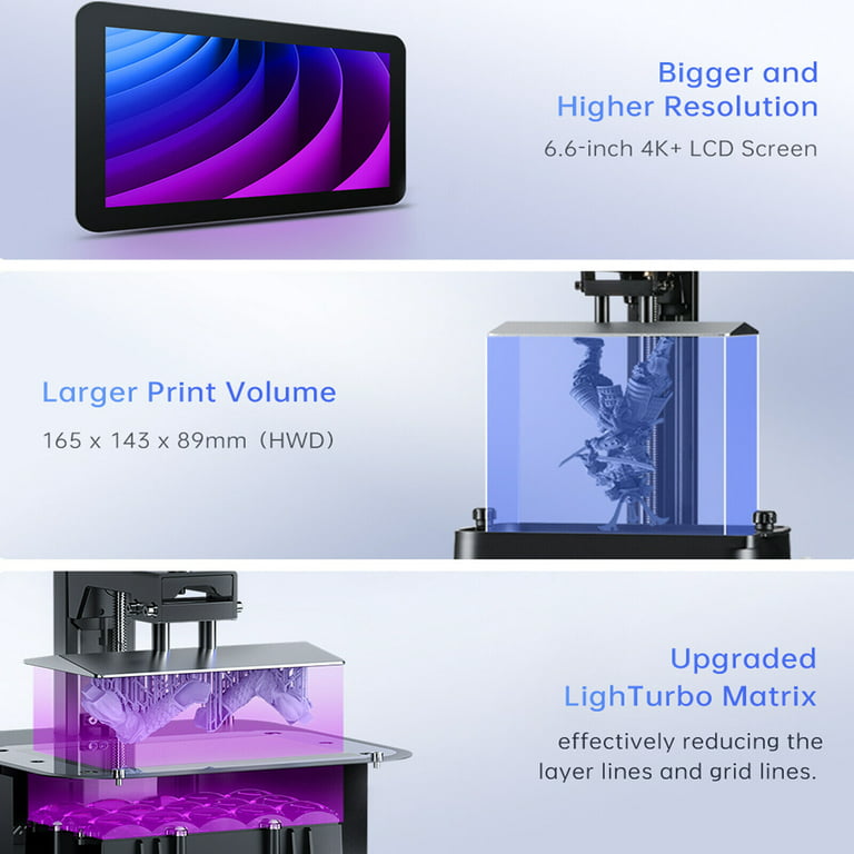 RÉSINE IMPRIMANTE 3D LCD : PLATINIUM LCD SERIES 