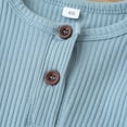 thumbnail image 6 of Izhansean Newborn Baby Boy Girl Long Sleeve Knitted Romper Jumpsuit One-Pieces Clothes Light Blue 0-3 Months, 6 of 8