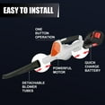 thumbnail image 3 of Torio Leaf Blower,21V 2 x 4000 mAh Battery Cordless Leaf Blower 5 Speed Mode 660CFM Electric Leaf Blowing for Lawn,Yard,Garden,House,Depot,Car, 3 of 7