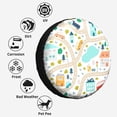 thumbnail image 6 of Kdxio Hand Drawn Cars Trucks Buses And Roads for Tire Cover Wheel Protectors Tyre Covers Weatherproof Wheel Covers Universal Fit for Trailer Rv SUV Truck Camper Travel Trailers 16 inch, 6 of 8