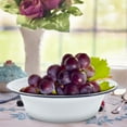 thumbnail image 2 of FOMIYES Set of 2 White Enameled Large Capacity Basins, 6.3 x 4.1 x 2.0 Inch Bowls for Kitchen and Household Use, 2 of 8