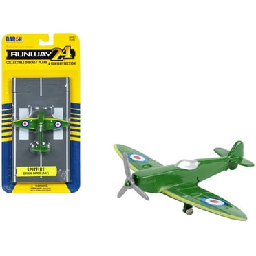 Daron Worldwide Trading Runway24 Spitfire Vehicle, Green Camouflage
