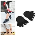 thumbnail image 3 of Unique Bargains Toe Socks Breathable Split Toe Compression Socks Non-Slip Black 6 Pair Cotton, 3 of 7