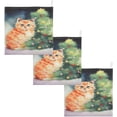 thumbnail image 7 of Dreamtimes 5 PCS Cute Fluffy Kitten Baby Muslin Washcloths, Christmas Tree Face Towel Burp Cloths Ultrasoft Absorbent Cotton Bath Wipes Towels for Newborn Boys Girls, 7 of 7