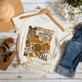 thumbnail image 6 of Touchdown Game Day Fall Football T-Shirt, Retro Coquette Autumn Vibes Tee, 6 of 6