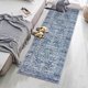 thumbnail image 3 of Alfombra Runner KUTA, vintage, lavable, azul y blanco, 60 x 150 cm, 3 of 8