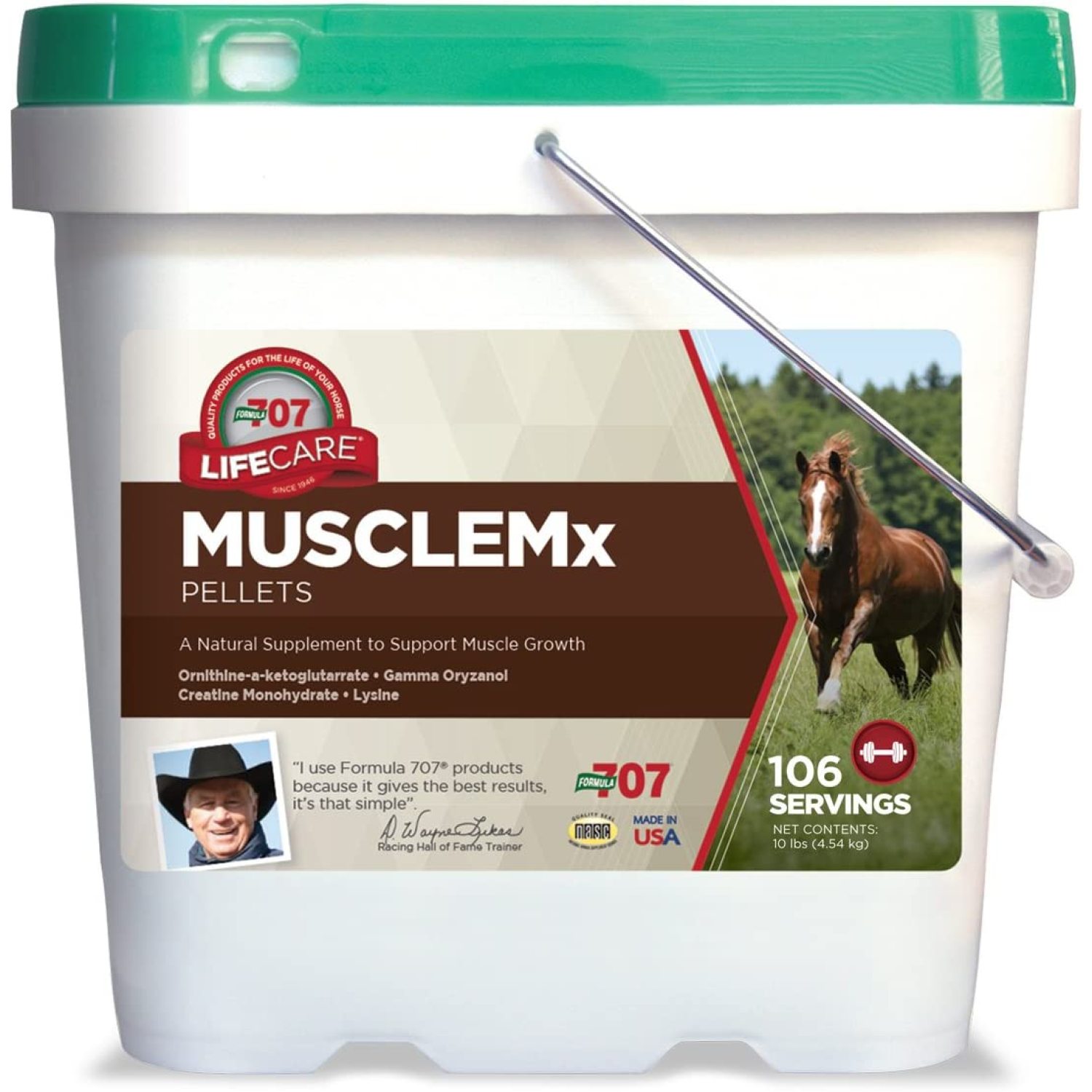 Codllyne MuscleMx Equine Supplement, 10lb Bucket Conditioning Support
