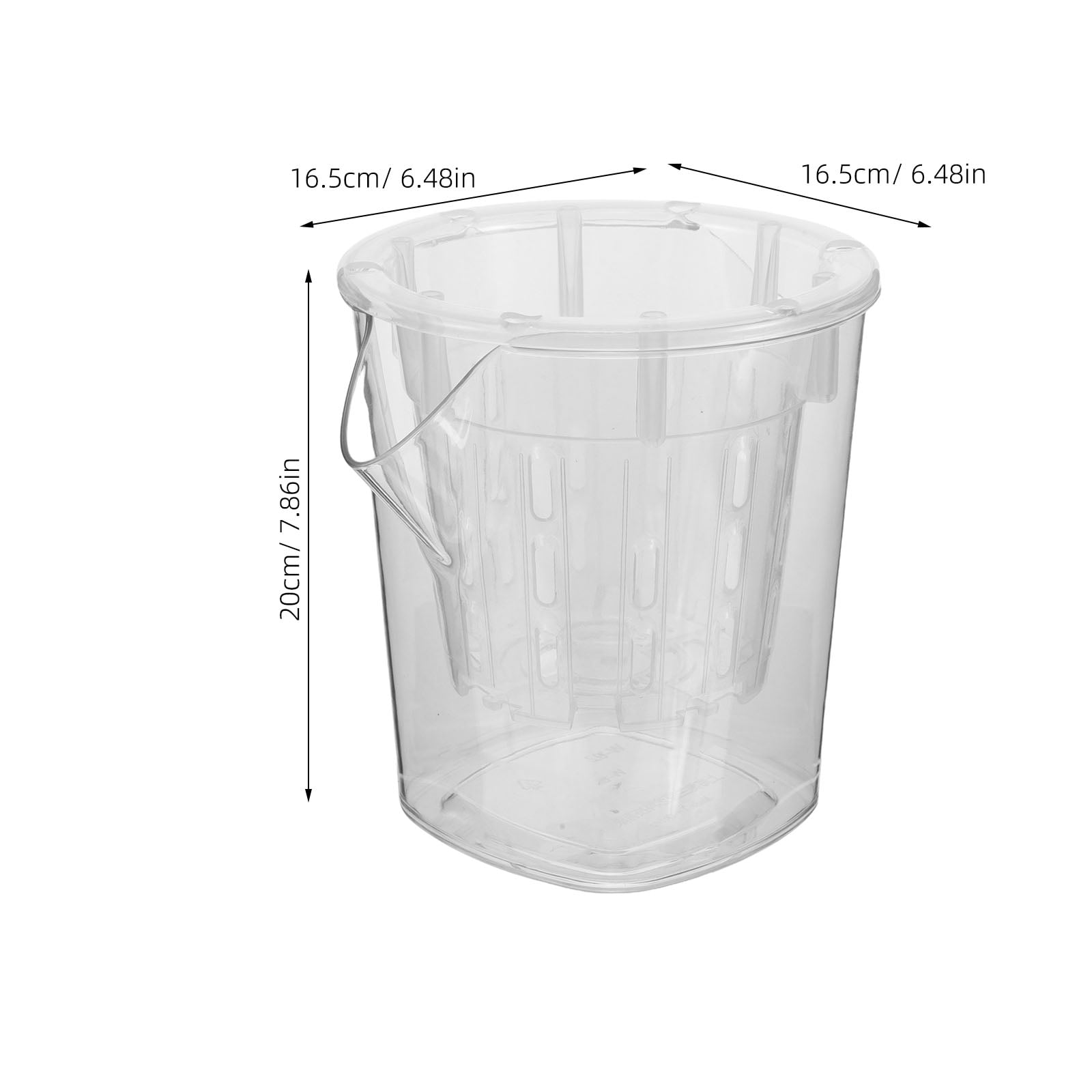 LOLIPPYY Transparent Orchid Flower Pot with Drainage Holes, Breathable Hydroponic Resin Planter for Indoor Gardening and Home Plants