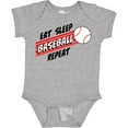 thumbnail image 3 of Inktastic Eat, Sleep, Baseball, Repeat Boys or Girls Baby Bodysuit, 3 of 5