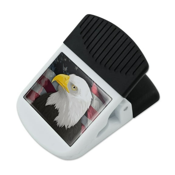 American Bald Eagle Flag USA Patriotic Refrigerator Fridge Magnet Magnetic Hanging Hook Note Snack Clip