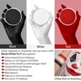 thumbnail image 3 of Set de pintura facial y corporal BADCOLOR blanco, negro y rojo con pinceles, 3 of 8