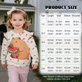 thumbnail image 7 of Uorisanigo Toddler Baby Girl Sweatshirt Long Sleeve Crewneck Sweaters Shirts with Ruffled Shoulders Fall Fashion Casual Watermelon Capybara Sweatshirts for Kids Size 4-5, 7 of 7