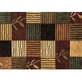 thumbnail image 1 of Ahgly Company Indoor Rectangle Abstract Brown Modern Area Rugs, 7' x 10', 1 of 4
