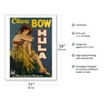 thumbnail image 2 of Clara Bow in Hula - Hula Romance of Hawaii by Armine von Tempski - Vintage Film Movie Poster by Morgau c.1927 - Fine Art Matte Paper Print (Unframed) 11x14in, 2 of 4