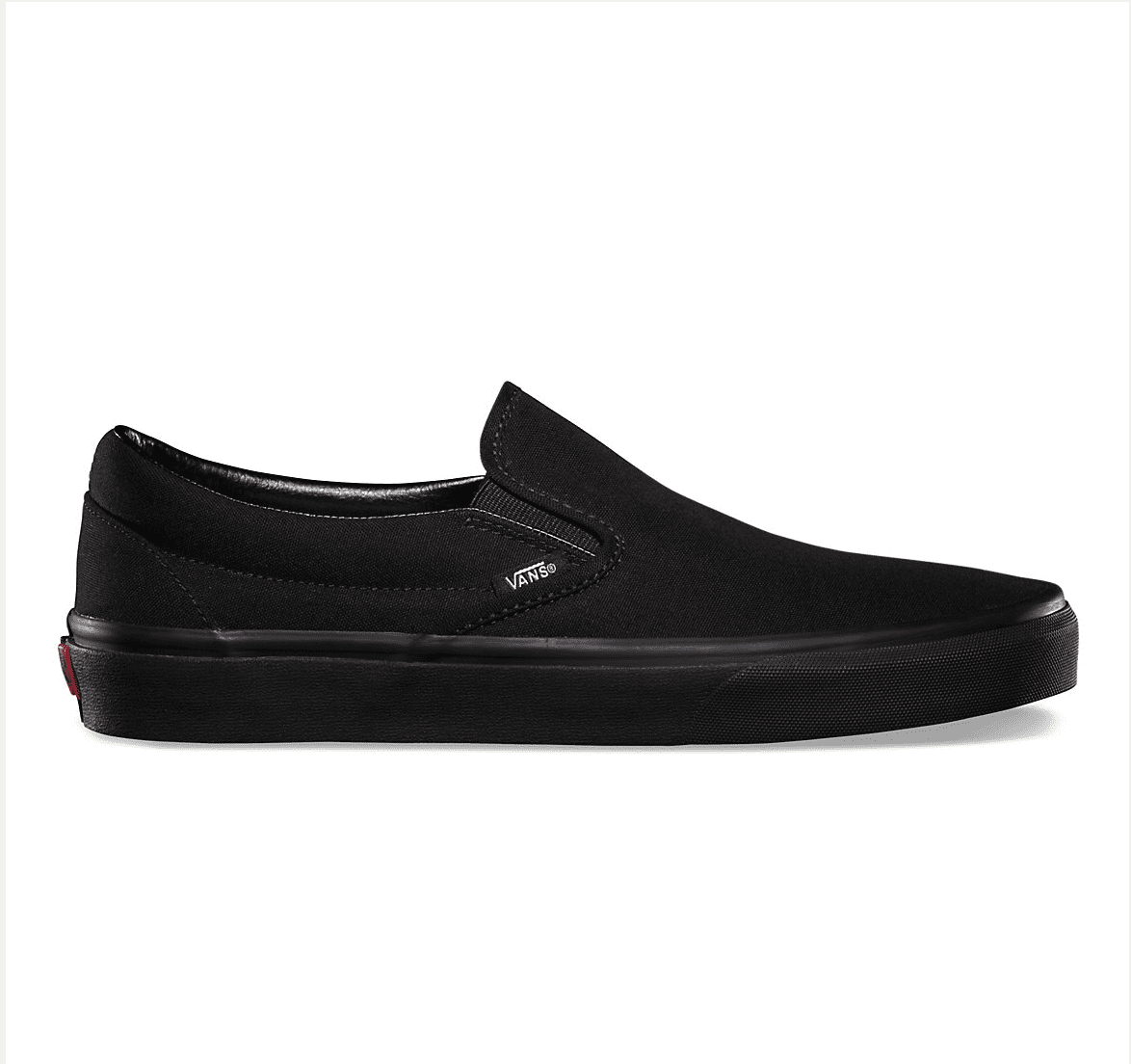 all black vans slip ons womens