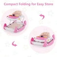 thumbnail image 4 of INFANS Baby Walker, 6 in 1 Behind Walker Learning Seated Rocker Bouncer with Removable Music Tray, Adjustable Height, Washable Seat Cushion, Foldable Activity Center for Toddlers, 4 of 9