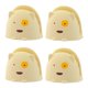 thumbnail image 1 of 4PCS Heat Resistan Silicone Oven Mitts Cooking Gloves Non Slip Oven Gloves Cute Cattoon Shape Insulated Baking Gloves A, 1 of 5
